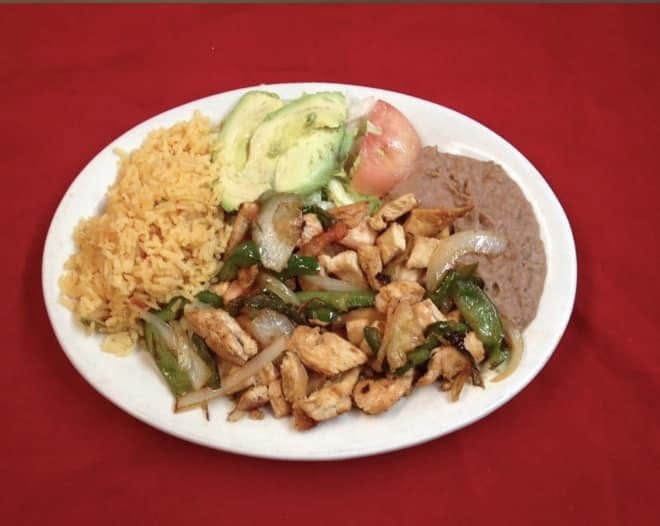 Beef or Chicken Fajita Plate