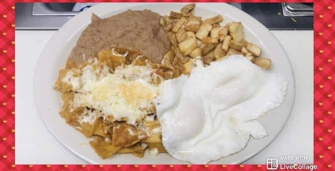 Chilaquiles with Two Eggs
